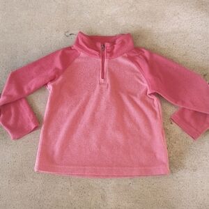 Columbia Quarter Zip Fleece Pink Jacket Size 4T